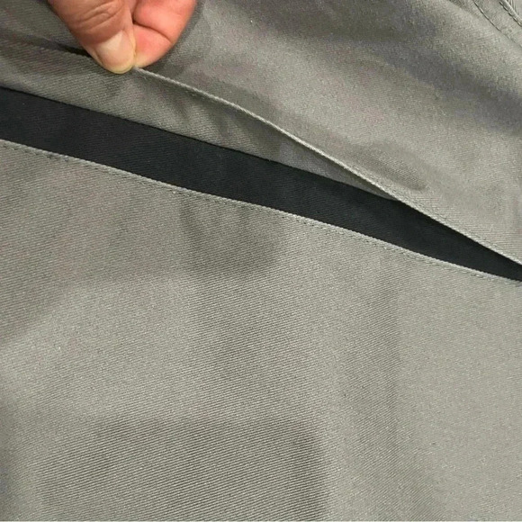 [L] Vtg Dickies Light Canvas Two Tone Workwear Industry Jacket trucker Barn Coat - Picture 4 of 14